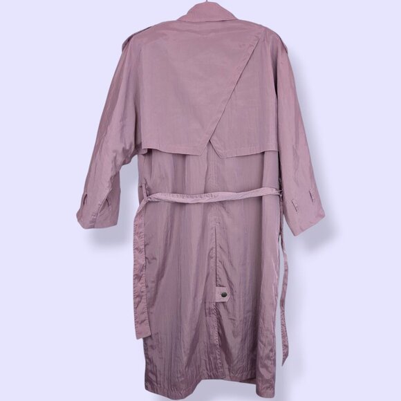 V. C&A Light Pink-Purple Trench Coat - Picture 5 of 12